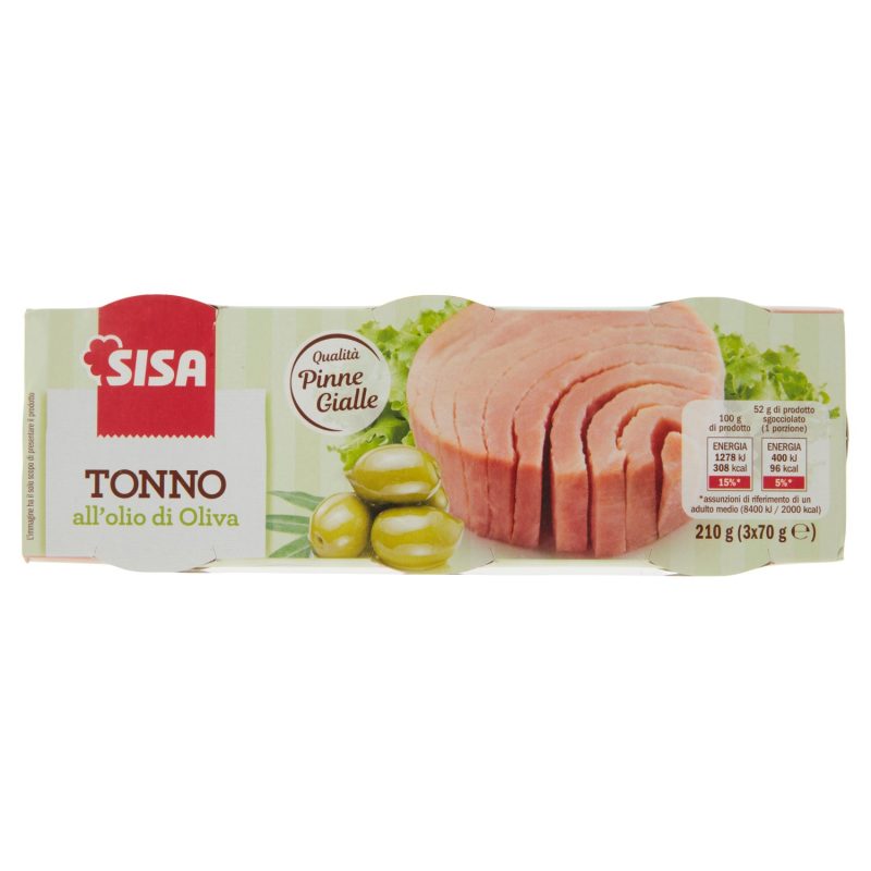 Sisa Tonno all'olio di Oliva 3 x 70 g