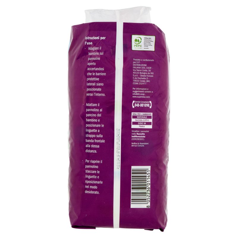 Sisa Pannolini Extra Large Taglia 6 16-30 Kg 14 pz