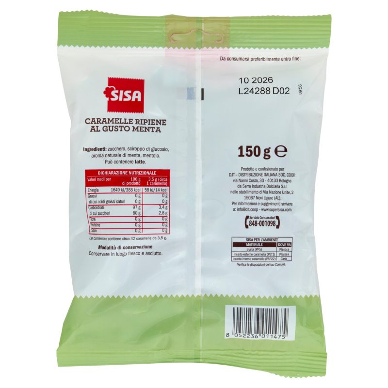 Sisa Caramelle alla Menta 150 g
