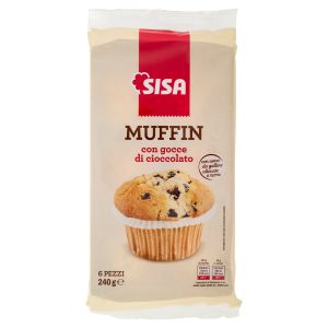 Sisa Muffin con gocce di cioccolato 6 x 40 g