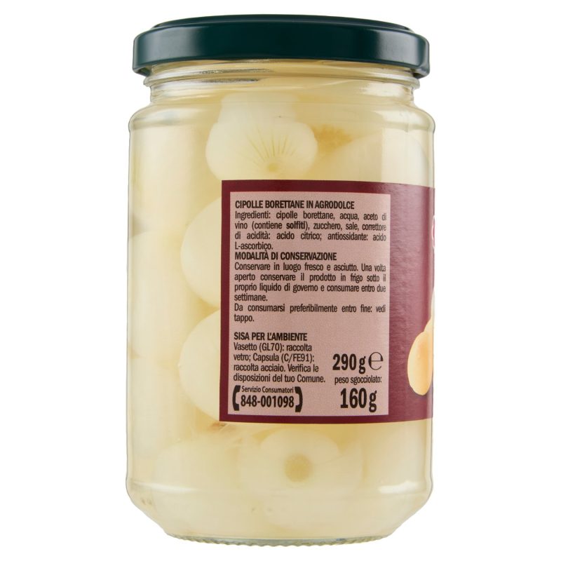 Sisa Cipolle borettane in agrodolce 290 g