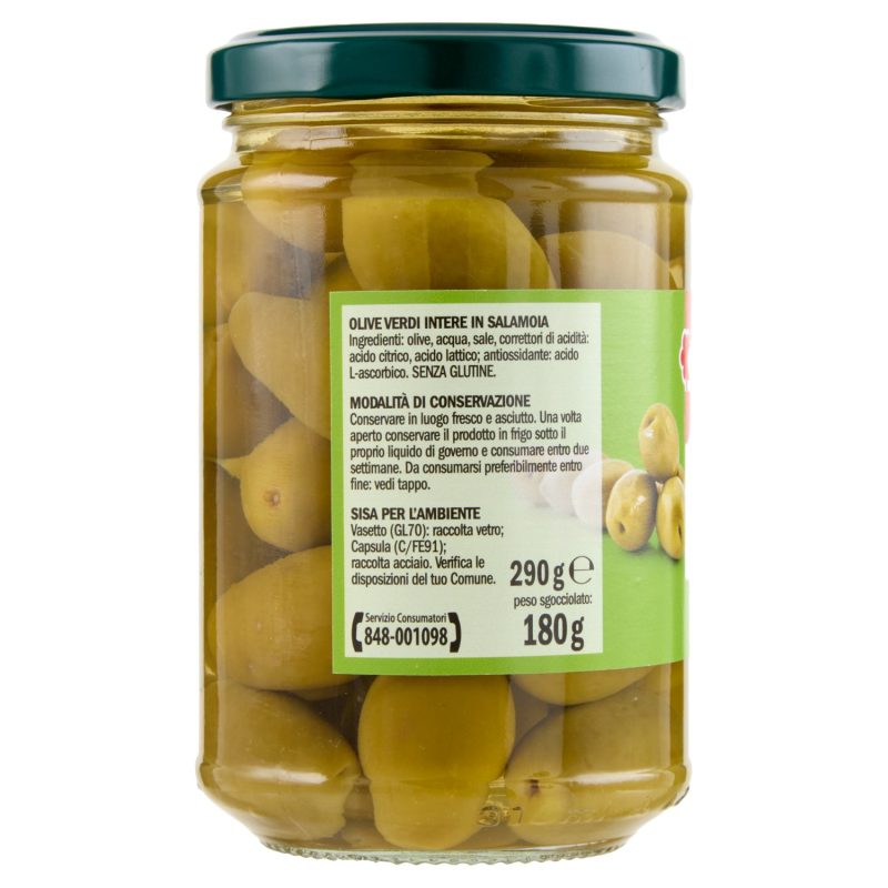 Sisa Olive verdi in Salamoia 290 g