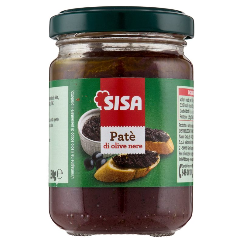 Sisa Patè di olive nere 130 g