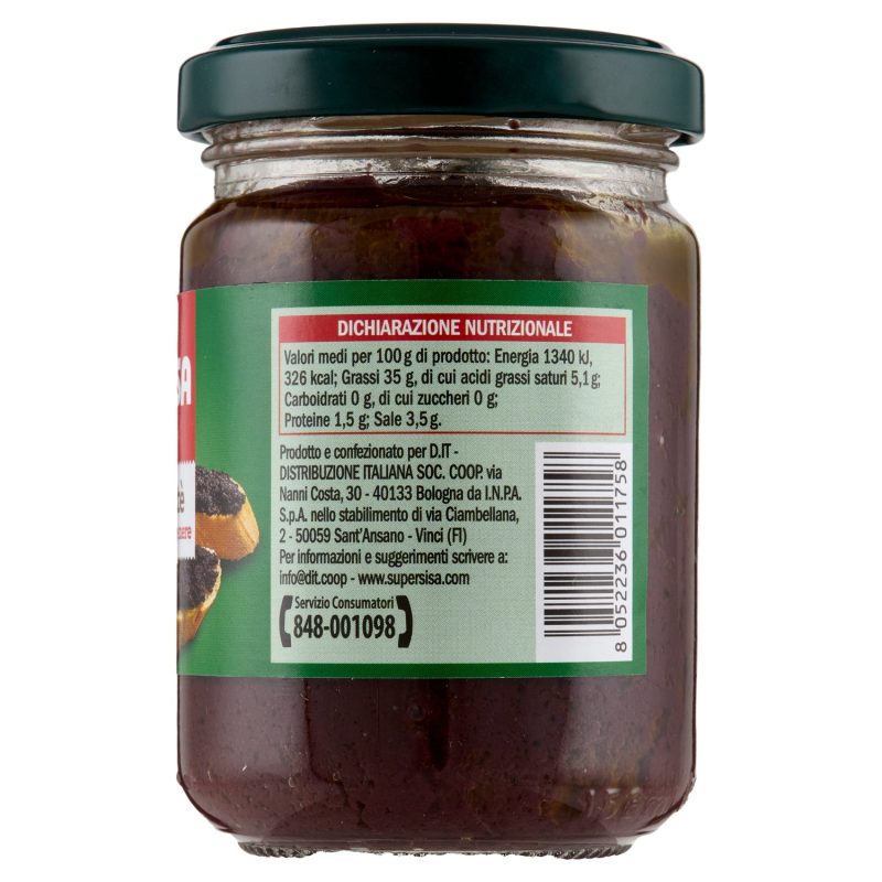 Sisa Patè di olive nere 130 g