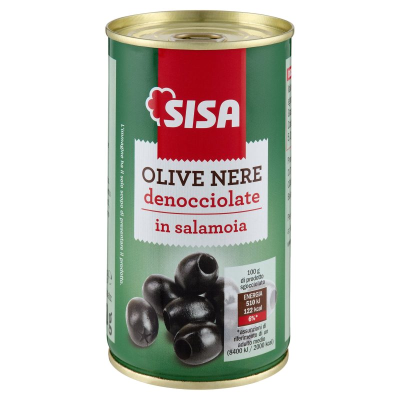 Sisa Olive Nere denocciolate in salamoia 350 g