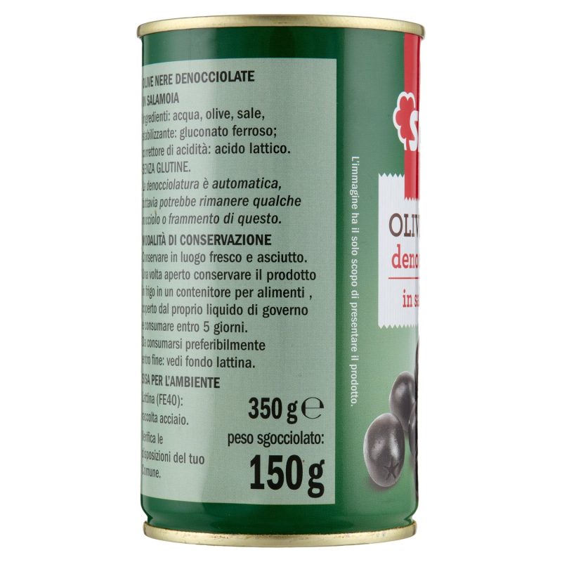 Sisa Olive Nere denocciolate in salamoia 350 g