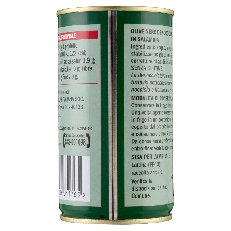 Sisa Olive Nere denocciolate in salamoia 350 g