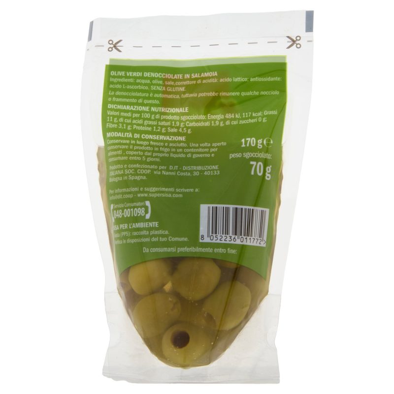 Sisa Olive Verdi denocciolate in salamoia 170 g