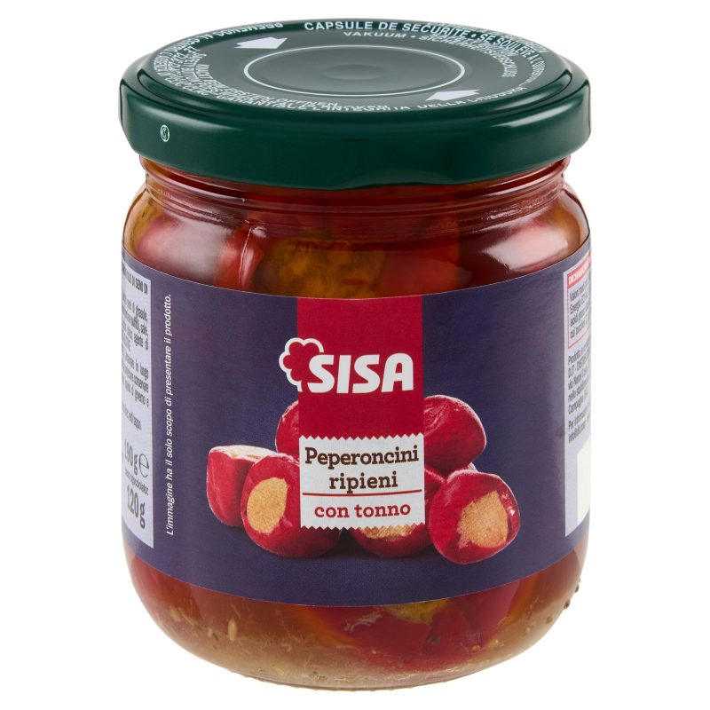 Sisa Peperoncini ripieni con tonno 190 g