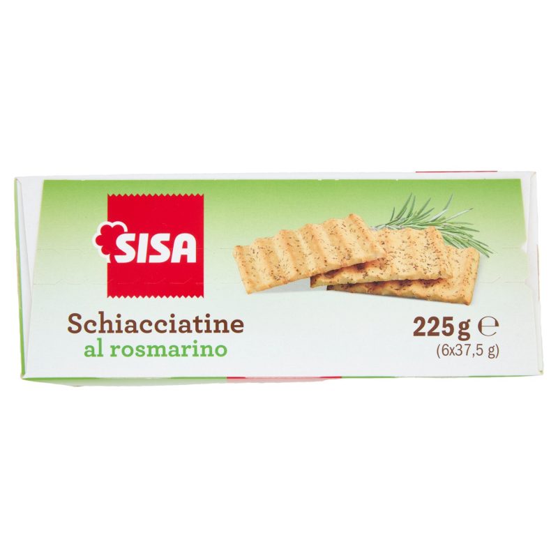 Sisa Schiacciatine al rosmarino 6 x 37,5 g
