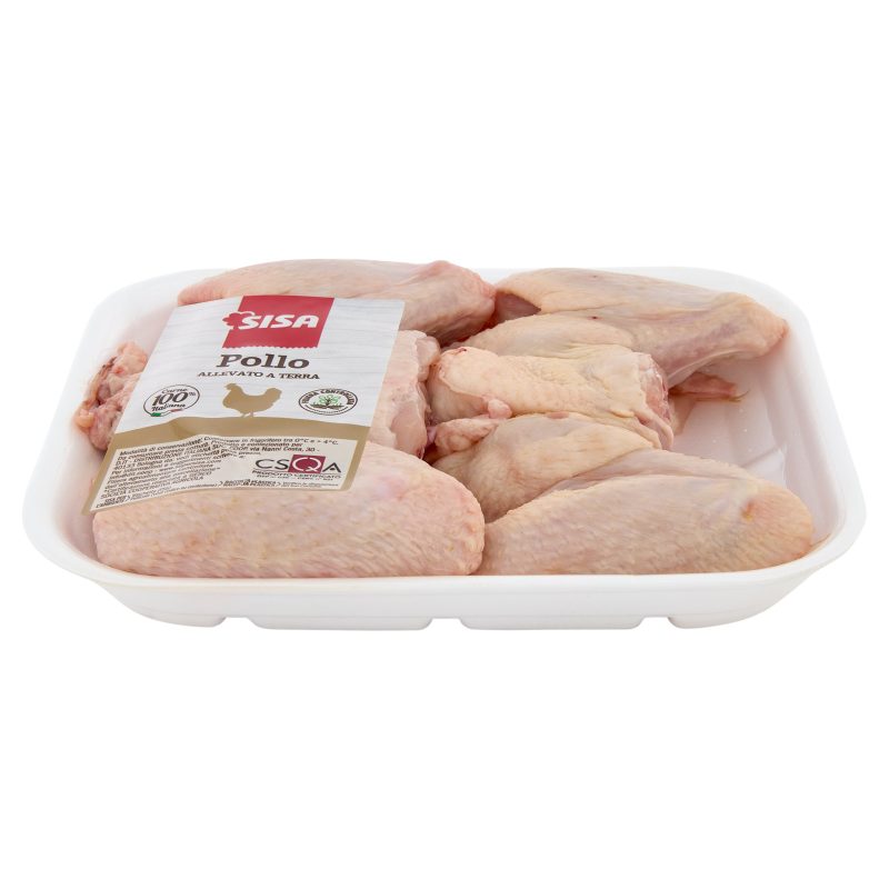 Sisa Ali Non Separate di Pollo Bianco Allevato a Terra