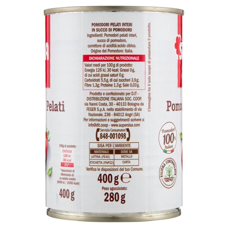 Sisa Pomodori Pelati 400 g