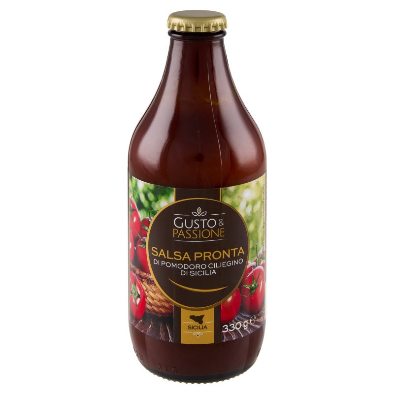 Gusto & Passione Salsa Pronta di Pomodoro Ciliegino di Sicilia 330 g
