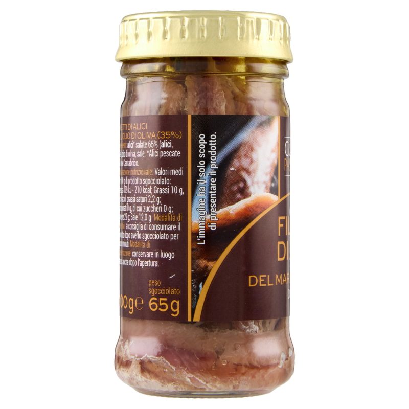 Gusto & Passione Filetti di Alici del Mar Cantabrico Distesi 100 g