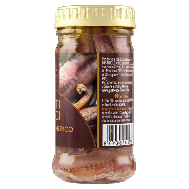 Gusto & Passione Filetti di Alici del Mar Cantabrico Distesi 100 g