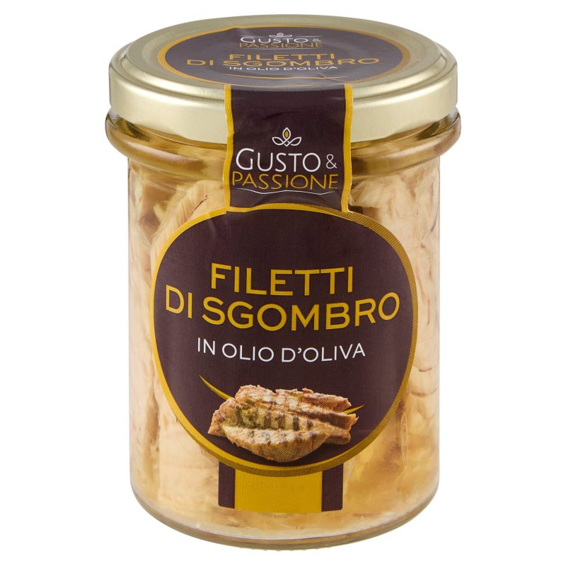 Gusto & Passione Filetti di Sgombro in Olio d'Oliva 190 g