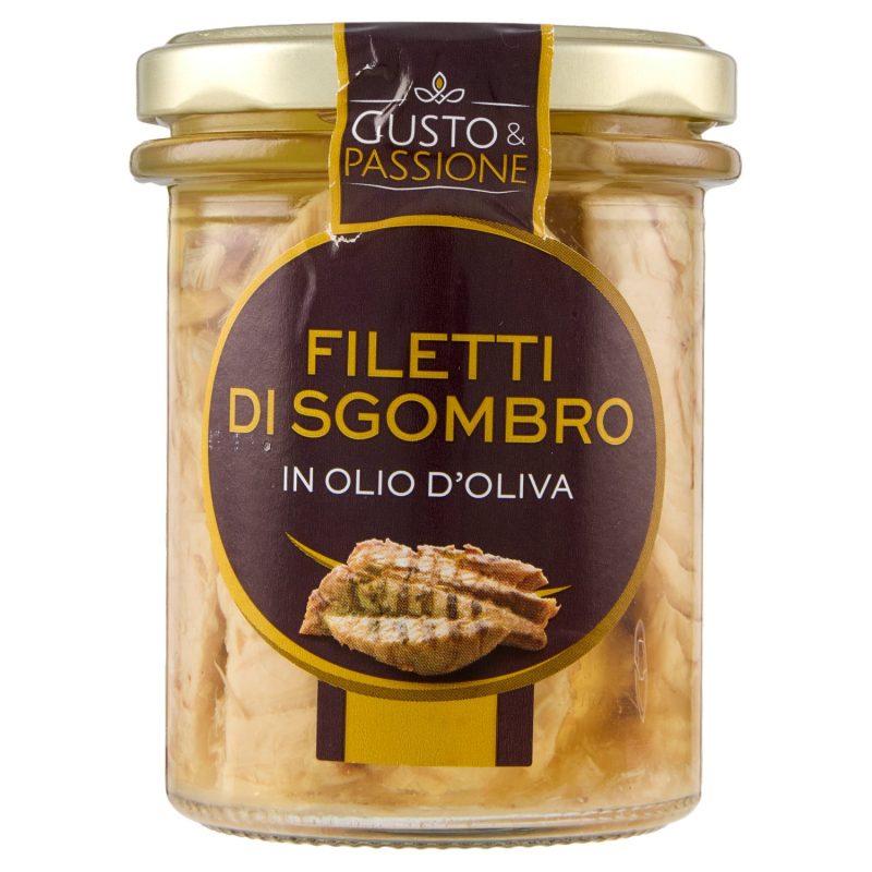 Gusto & Passione Filetti di Sgombro in Olio d'Oliva 190 g