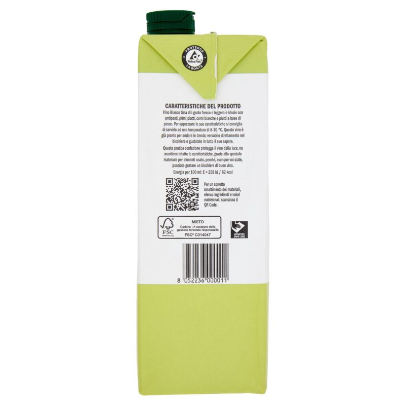 Sisa Vino bianco 1 L