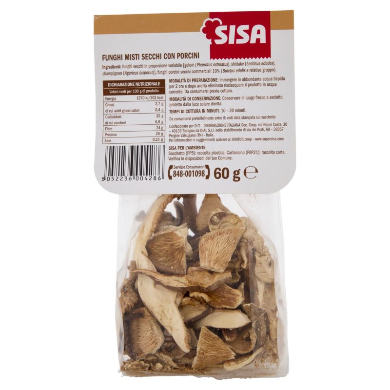 Sisa Funghi Misti con Porcini Secchi 60 g