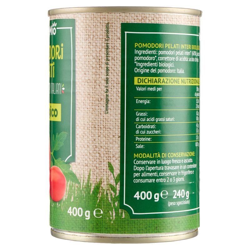 VerdeMio Pomodori Pelati biologico 400 g