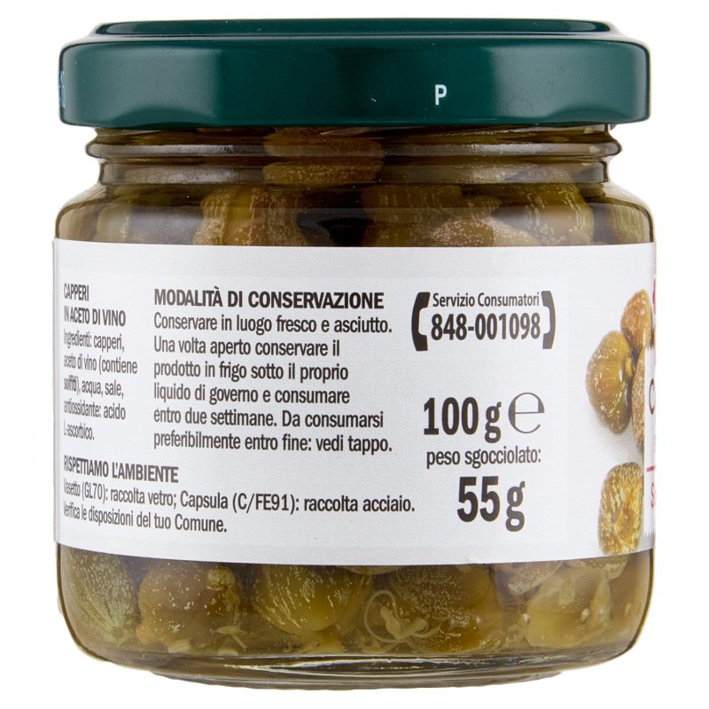 Sisa Capperi Puntina Sottaceto 100 g