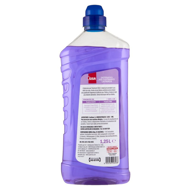Sisa Detersivo per Pavimenti Lavanda 1,25 L