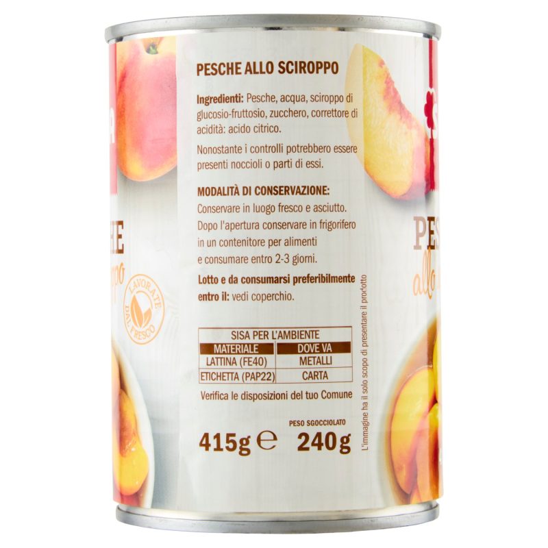 Sisa Pesche allo sciroppo 415 g