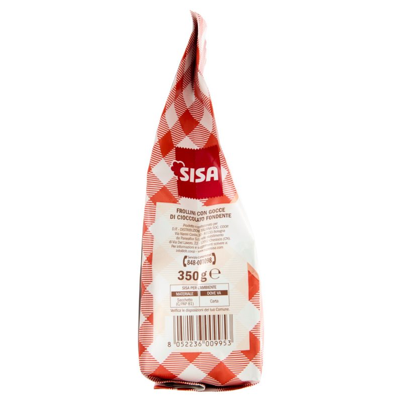 Sisa Frollini con gocce di cioccolato fondente 350 g