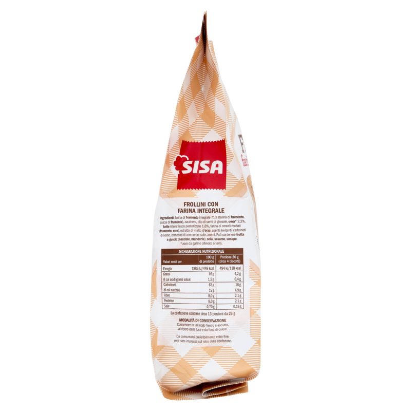 Sisa Frollini farina integrale 350 g