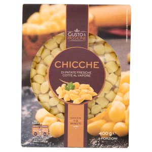 Gusto & Passione Chicche di Patate Fresche Cotte al Vapore 400 g