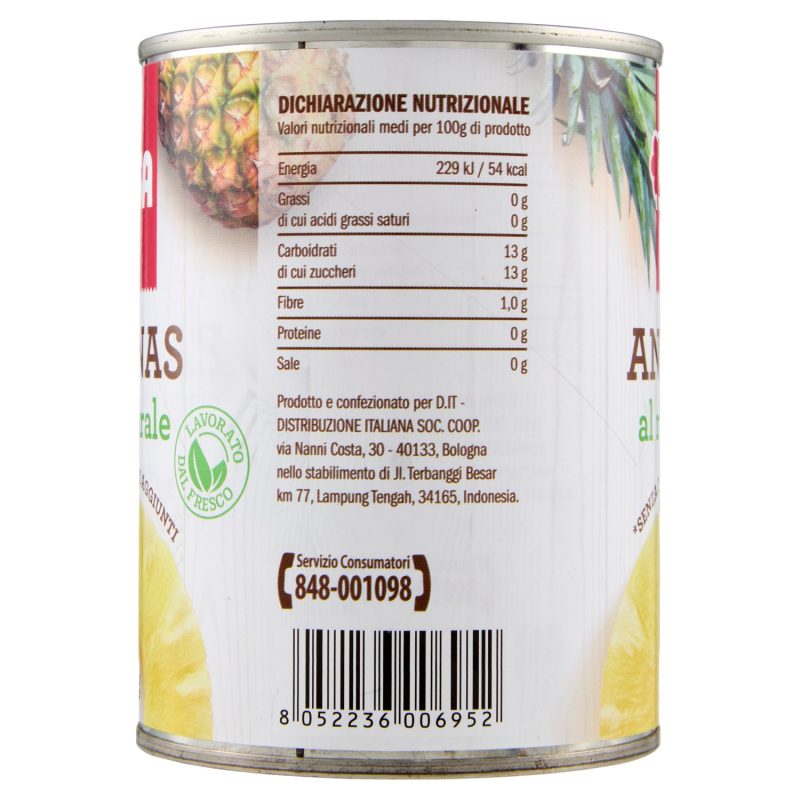 Sisa Ananas al naturale 565 g