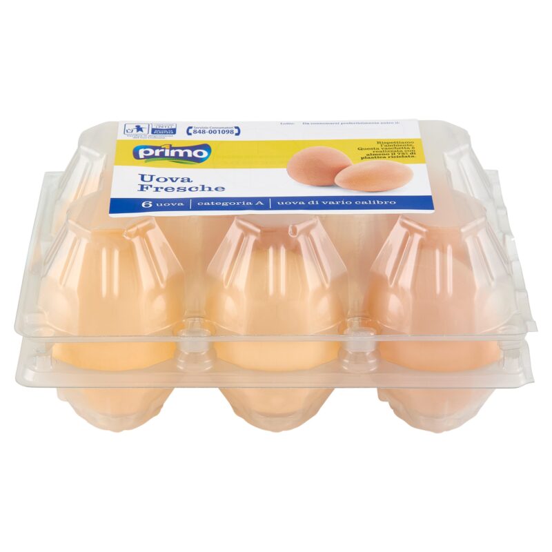 Primo 6 Uova Fresche Categoria A 330 g