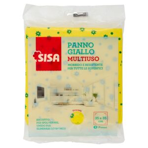 Sisa Panno Giallo Multiuso 35 x 35 cm 3 pz