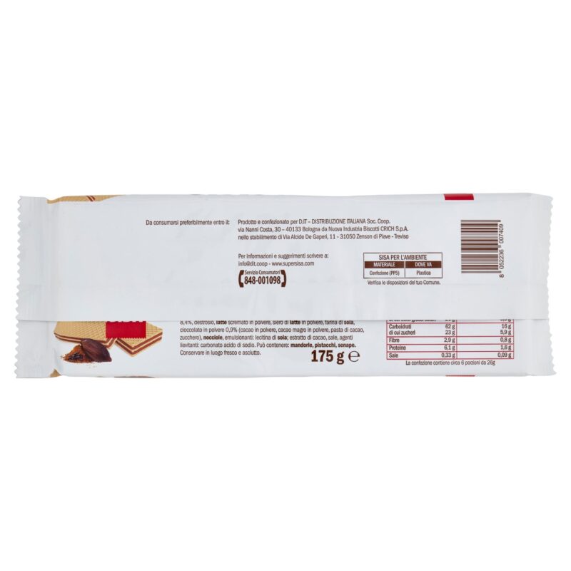 Sisa Wafer al Cacao 175 g
