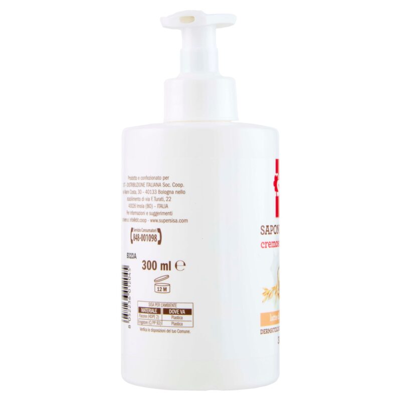 Sisa Sapone Liquido cremoso e delicato latte di riso e avena 300 ml