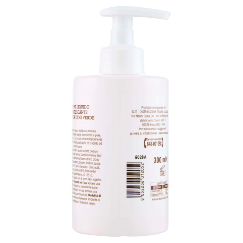 Sisa Sapone Liquido rinfrescante arancia e tè verde 300 ml