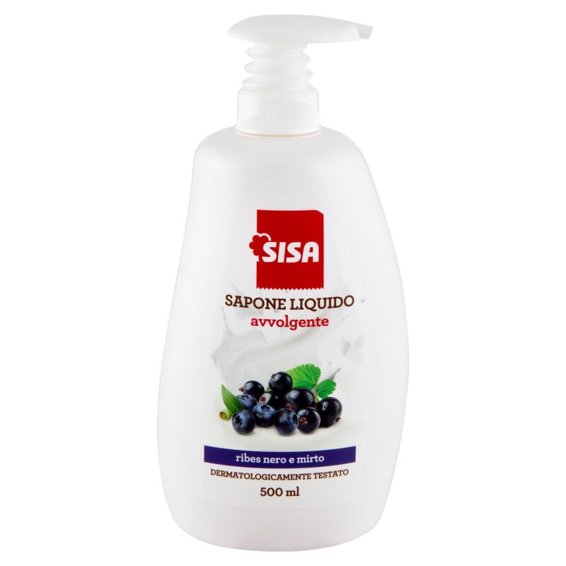 Sisa Sapone Liquido avvolgente ribes nero e mirto 500 ml