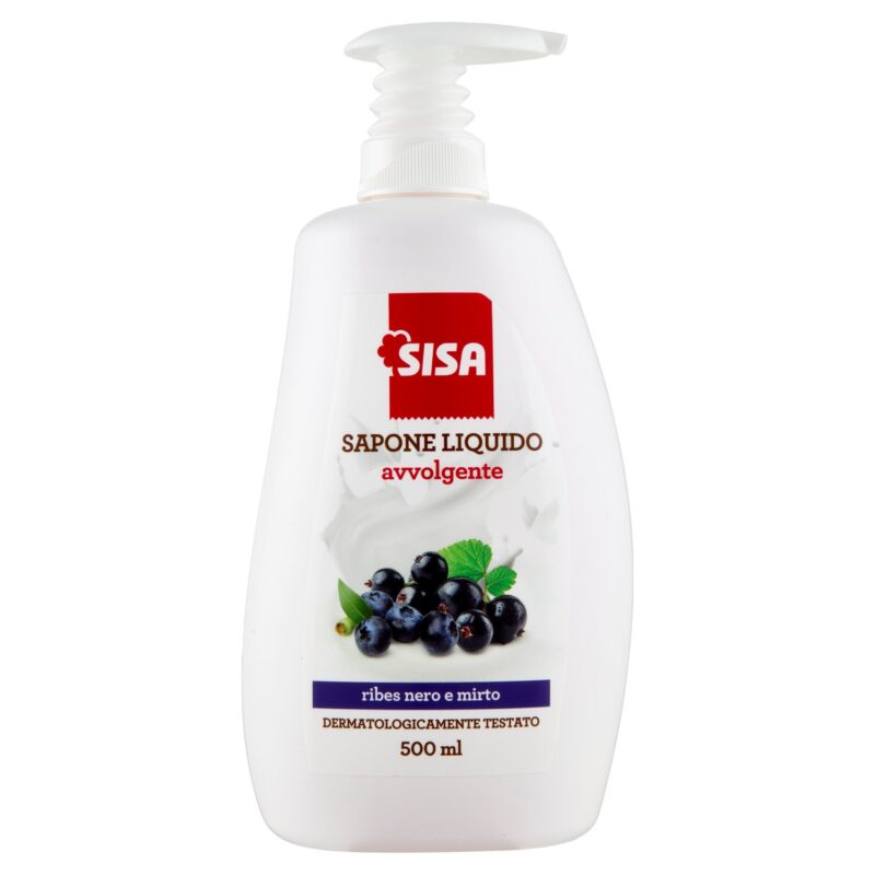 Sisa Sapone Liquido avvolgente ribes nero e mirto 500 ml