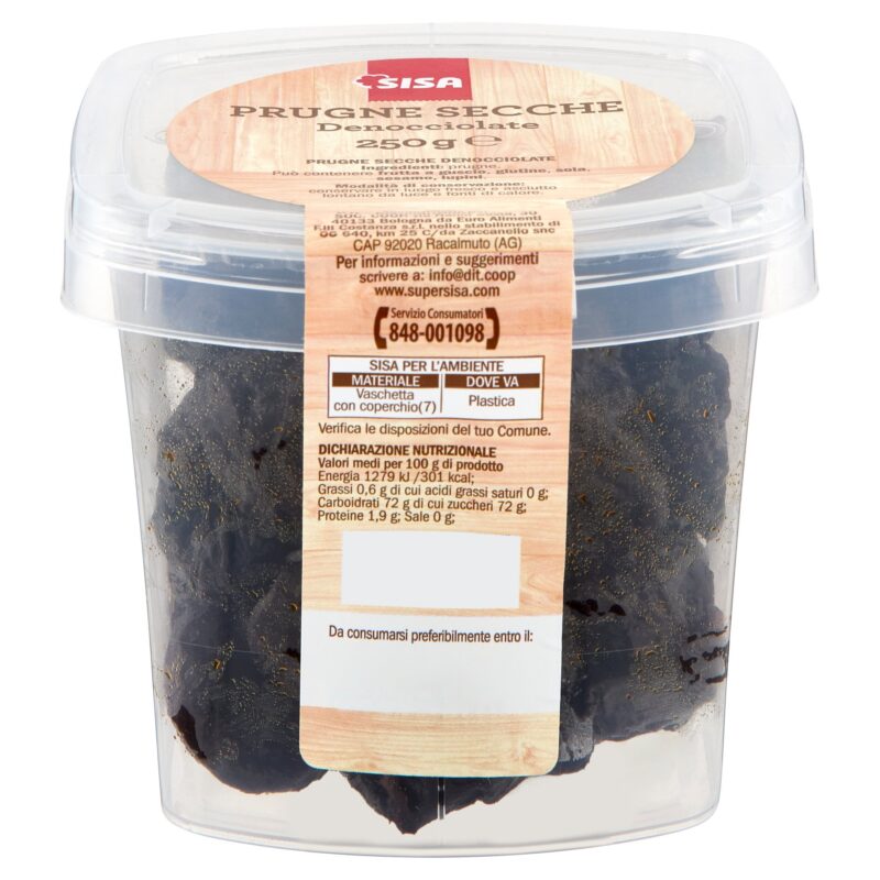 Sisa Prugne Secche Denocciolate 250 g
