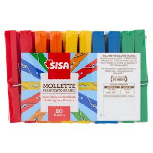 Sisa Mollette per Bucato Grandi 20 pz