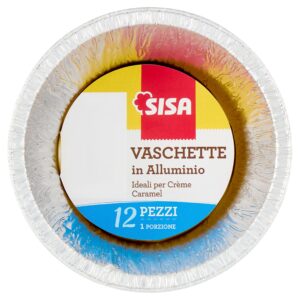 Sisa Vaschette in Alluminio 1 Porzione 12 pz