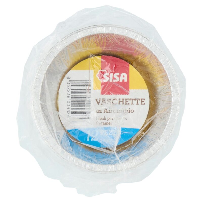 Sisa Vaschette in Alluminio 1 Porzione 12 pz