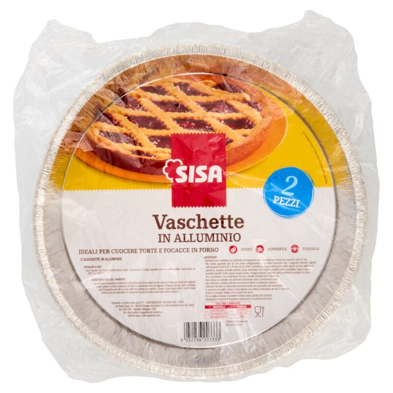 Sisa Vaschette in Alluminio 2 pz