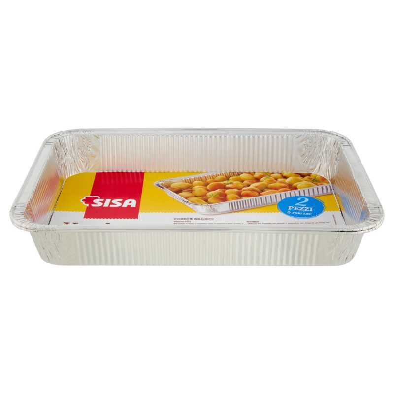 Sisa Vaschette in Alluminio 6 Porzioni 2 pz