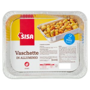 Sisa Vaschette in Alluminio 8 Porzioni 2 pz