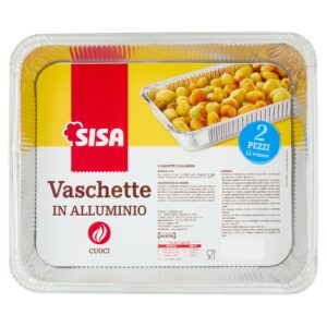 Sisa Vaschette in Alluminio 12 Porzioni 2 pz