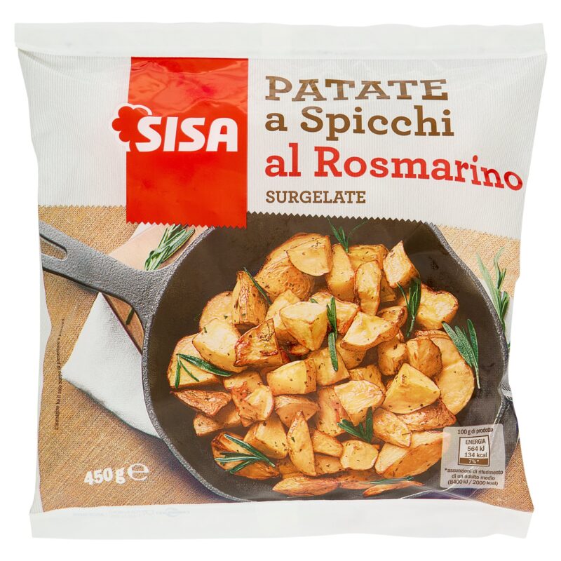 Sisa Patate a Spicchi al Rosmarino Surgelate 450 g