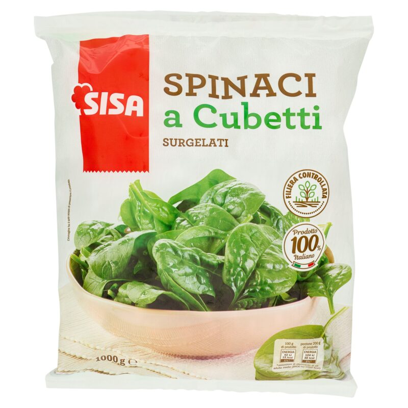 Sisa Spinaci a Cubetti Surgelati 1000 g