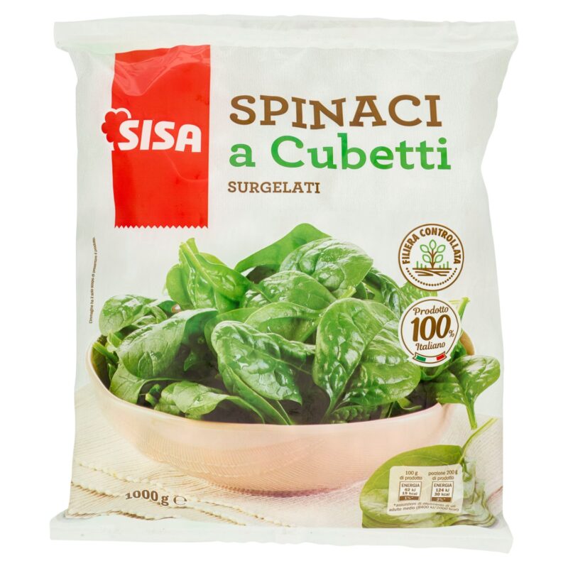 Sisa Spinaci a Cubetti Surgelati 1000 g