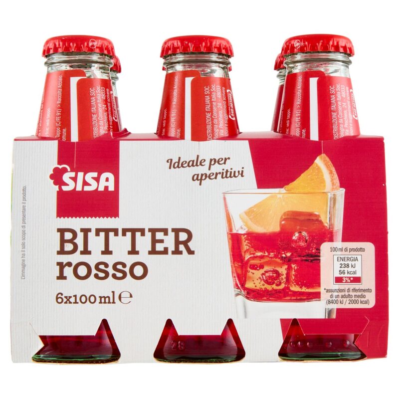 Sisa Bitter Rosso 6 x 100 ml